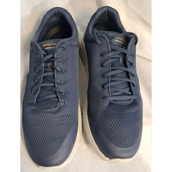 Skechers Equalizer 4 Navy Gray Sneakers 232022 Men's Size 14 Shoes - Picture 8 of 16